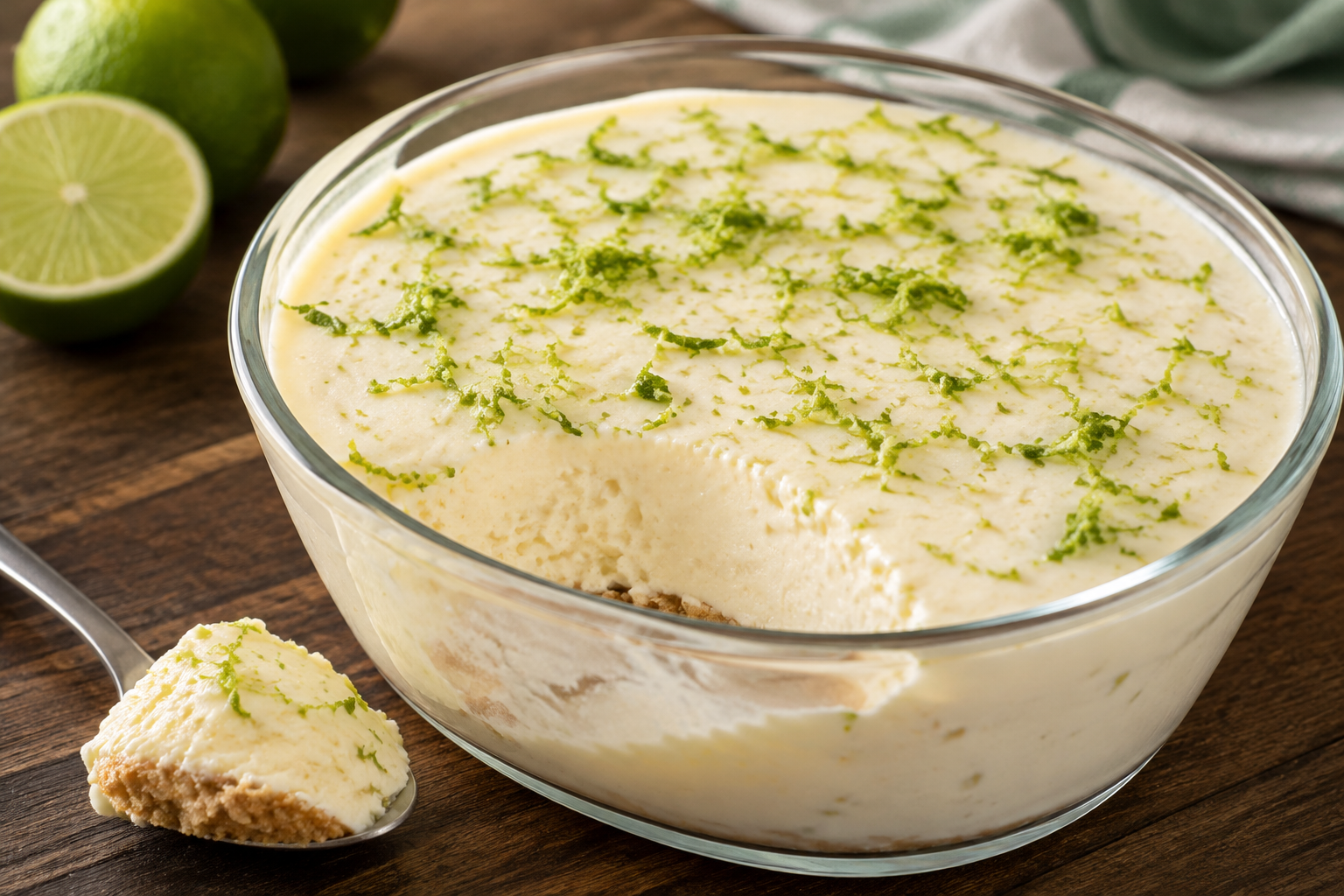 Mousse de limão prático para o jantar em família